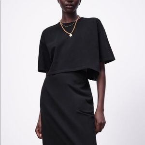 Zara cropped t-shirt 4424/166